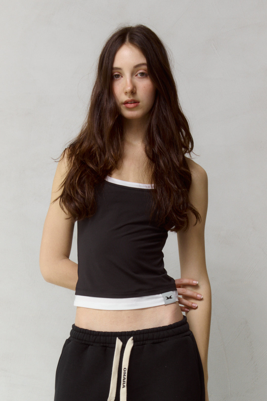 トップス PERVERZE 24SS Double Strap Tank Top The Double Core Top