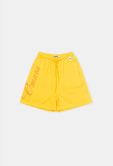 Yellow Mesh Basketball Shorts