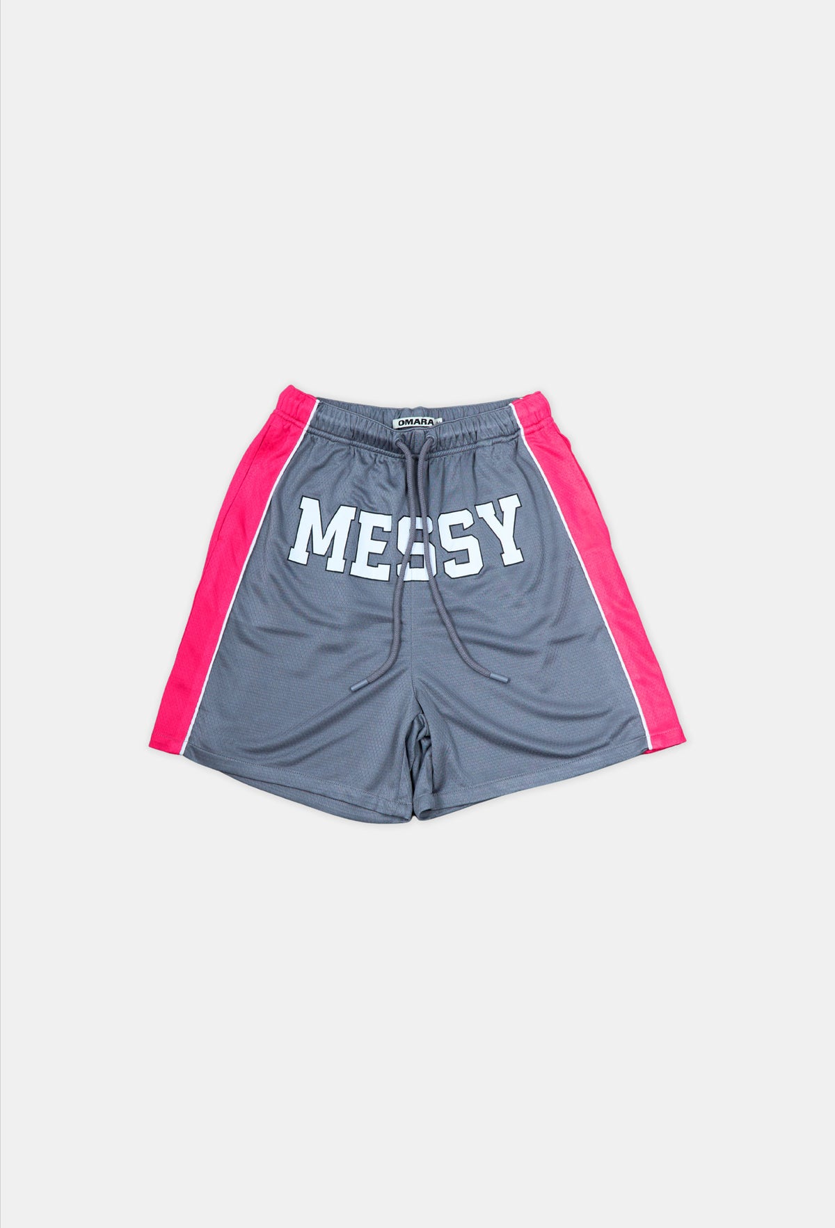 Grey Varsity Mesh Shorts