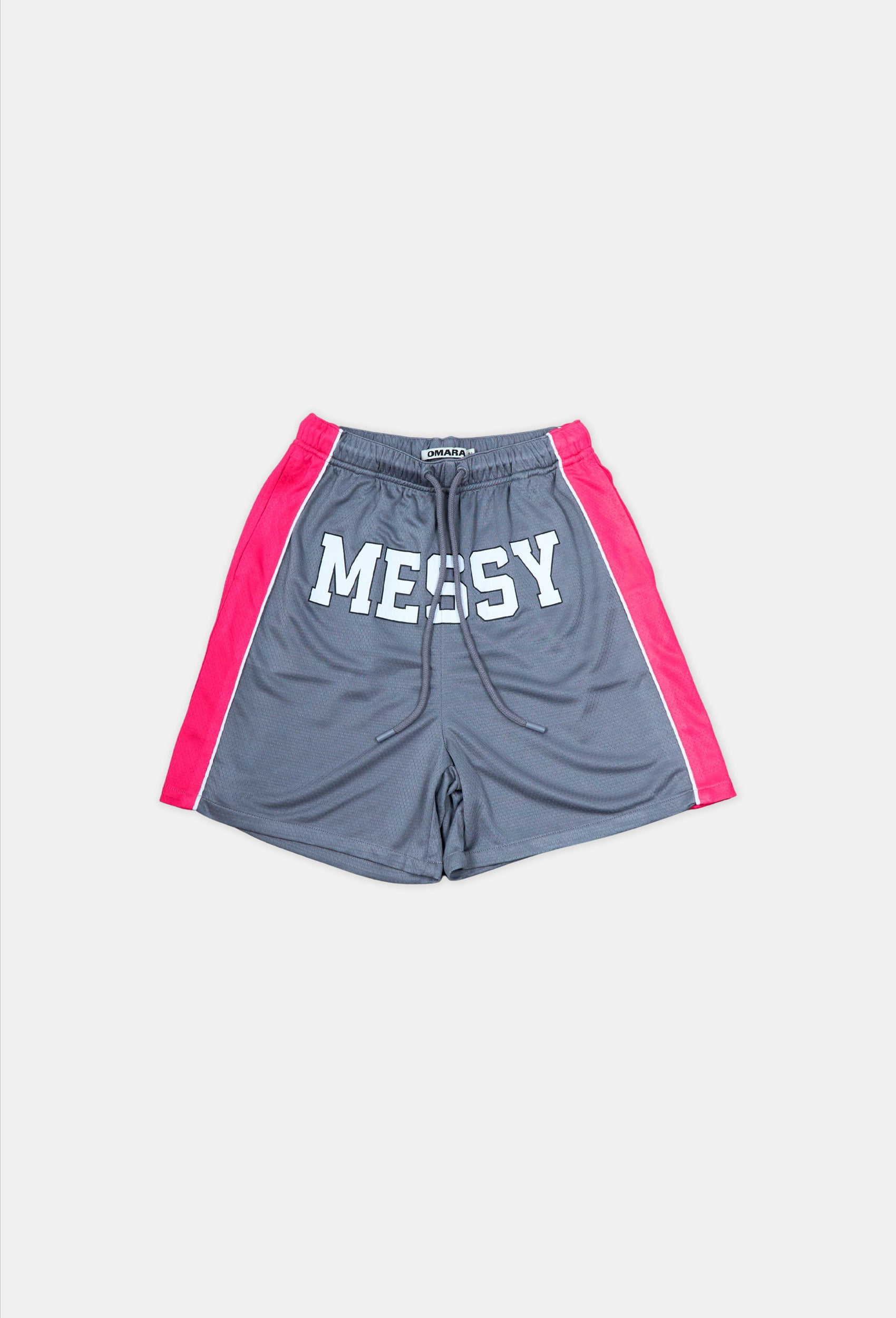 Grey Varsity Mesh Shorts