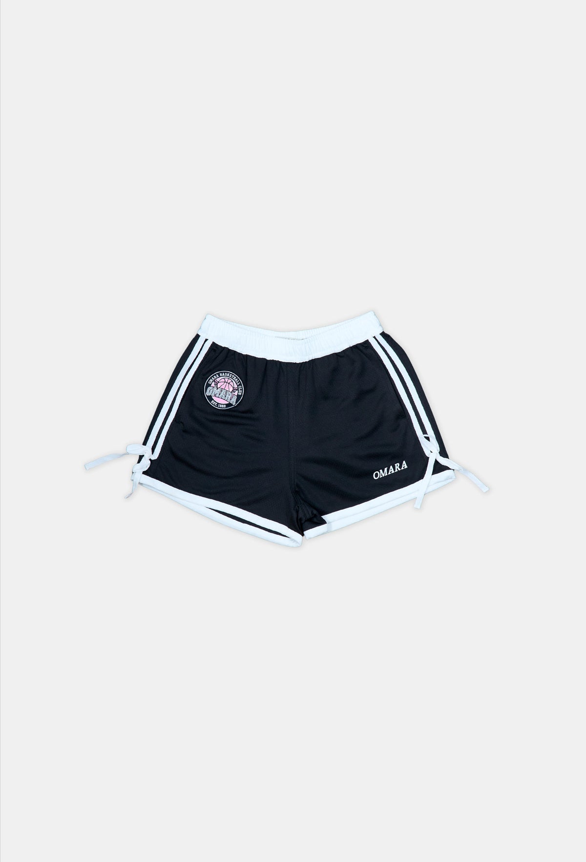 Black Logo Mesh Shorts