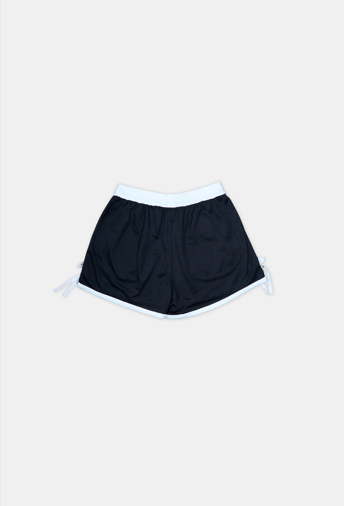 Black Logo Mesh Shorts