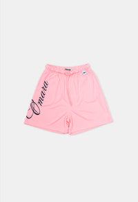 Pink Mesh Basketball Shorts