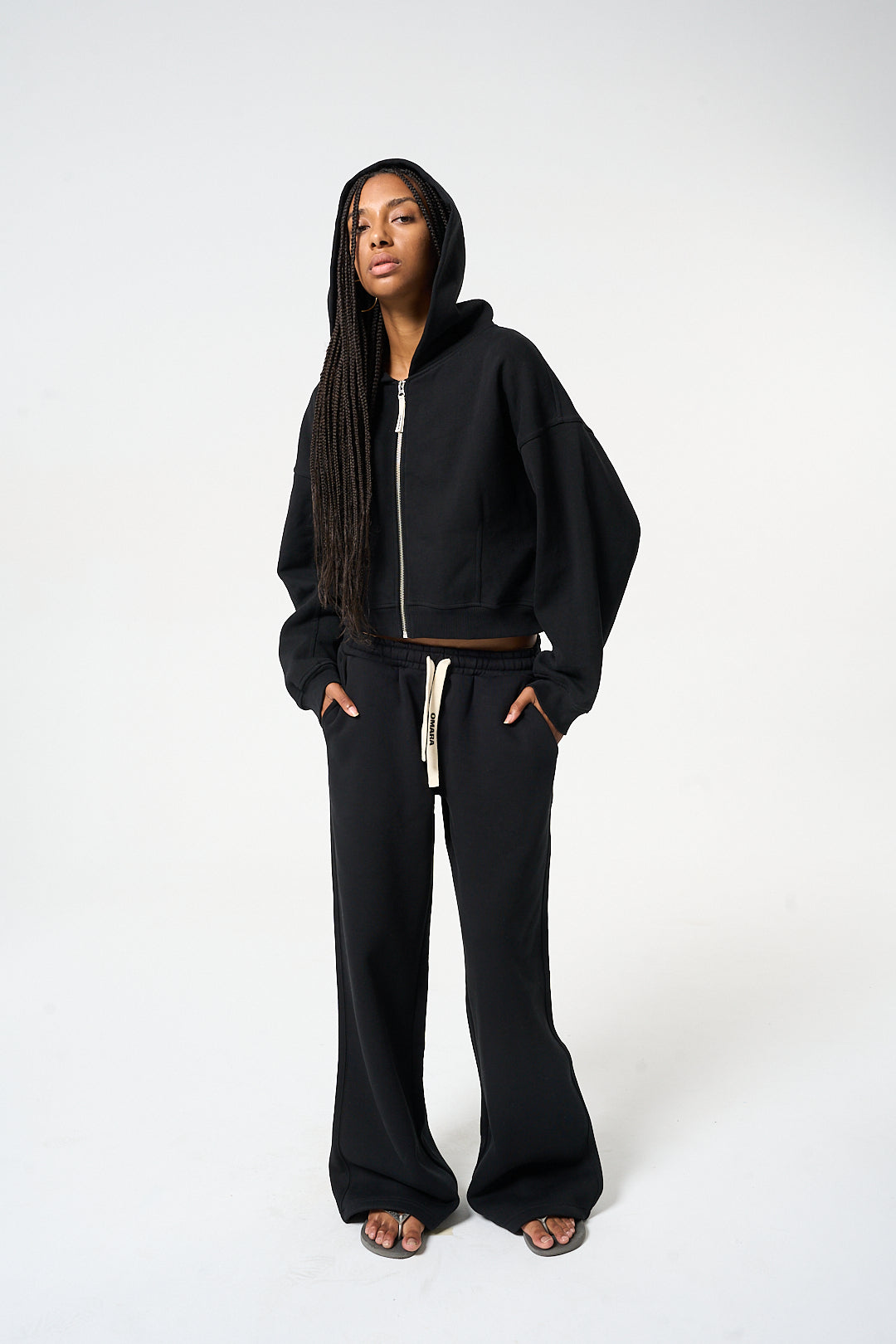The Core 2.0 Black Wide Jogger Pants
