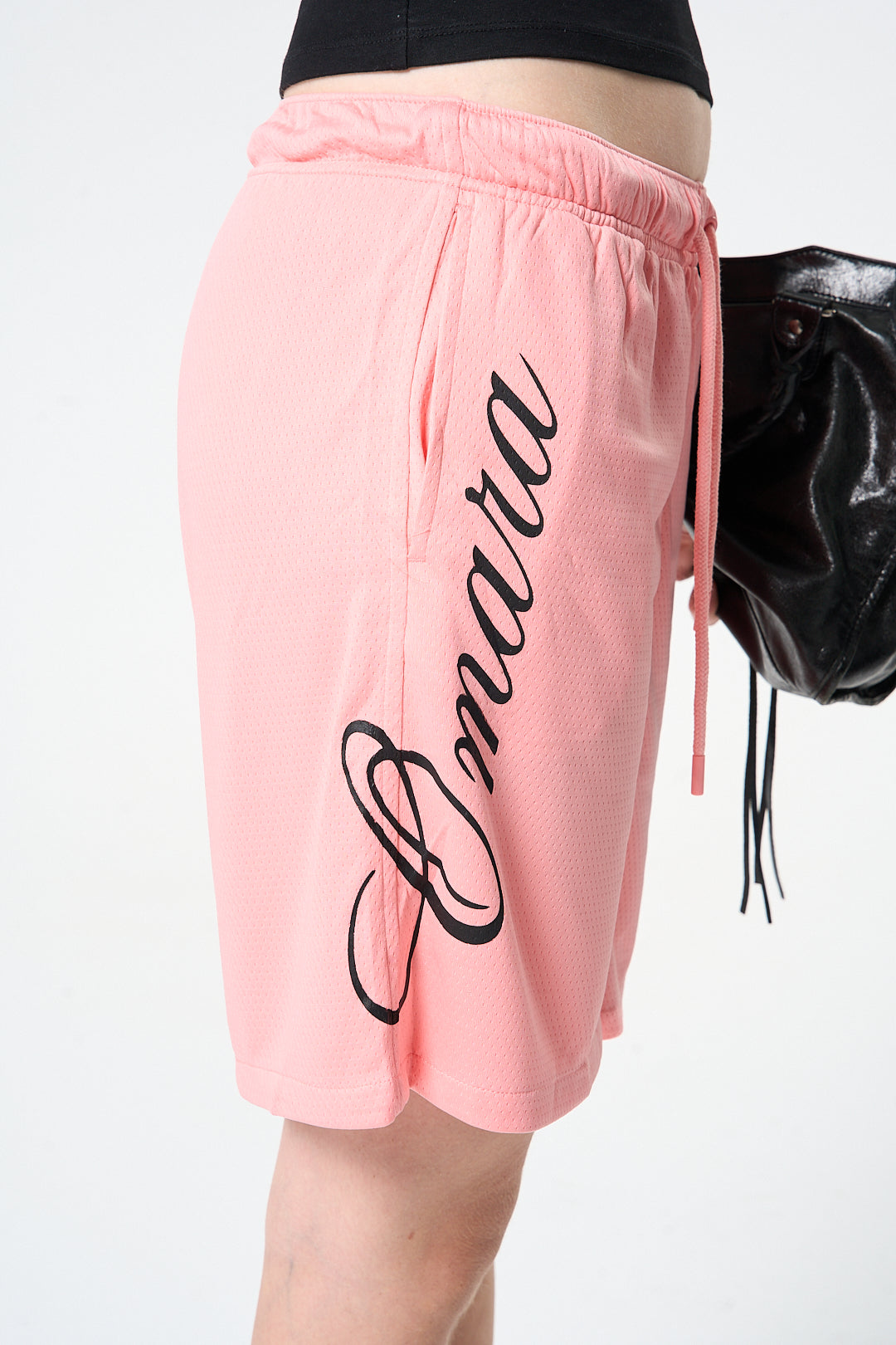 Pink Mesh Basketball Shorts