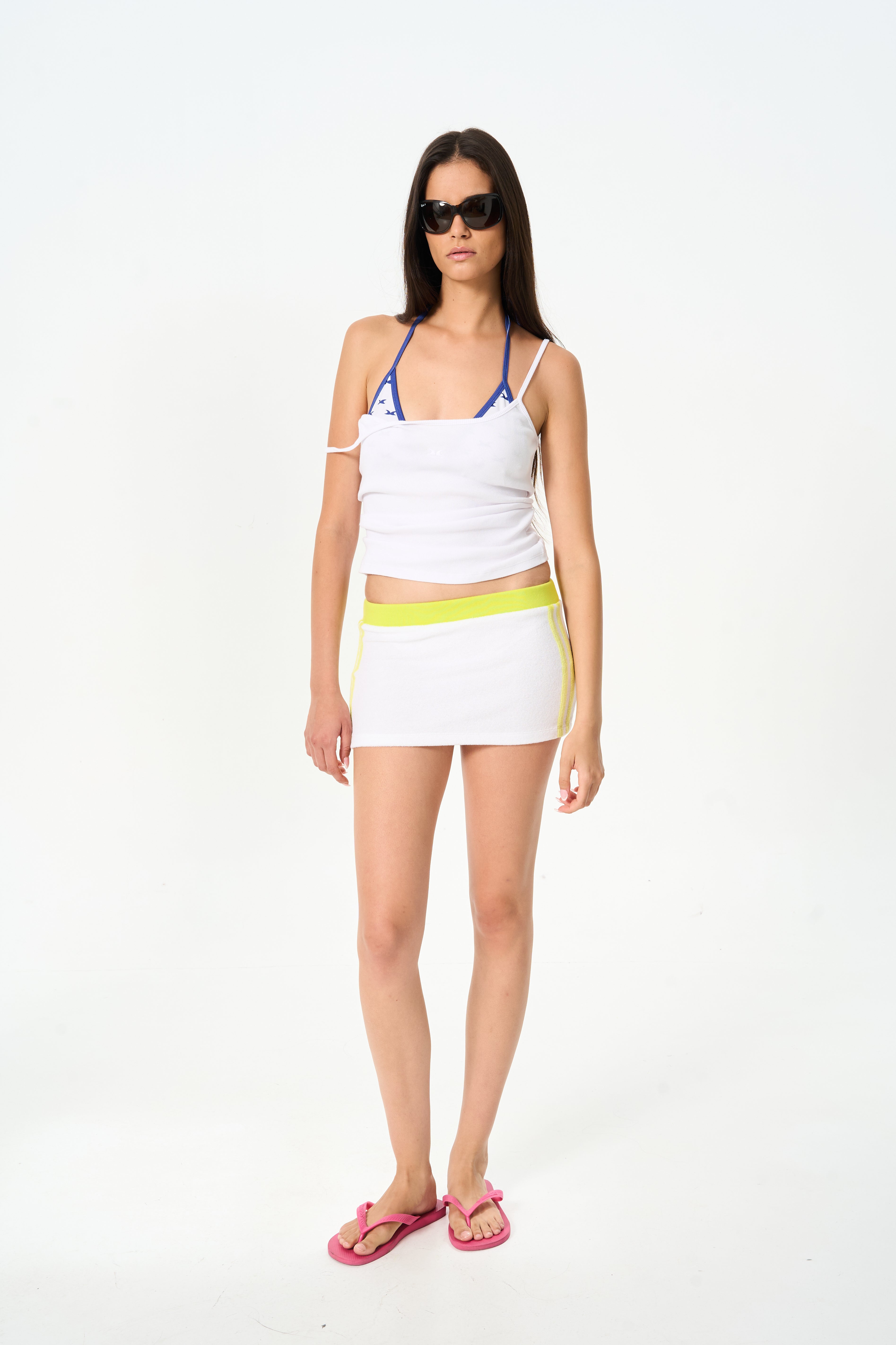 Neon Towel Mini Skirt