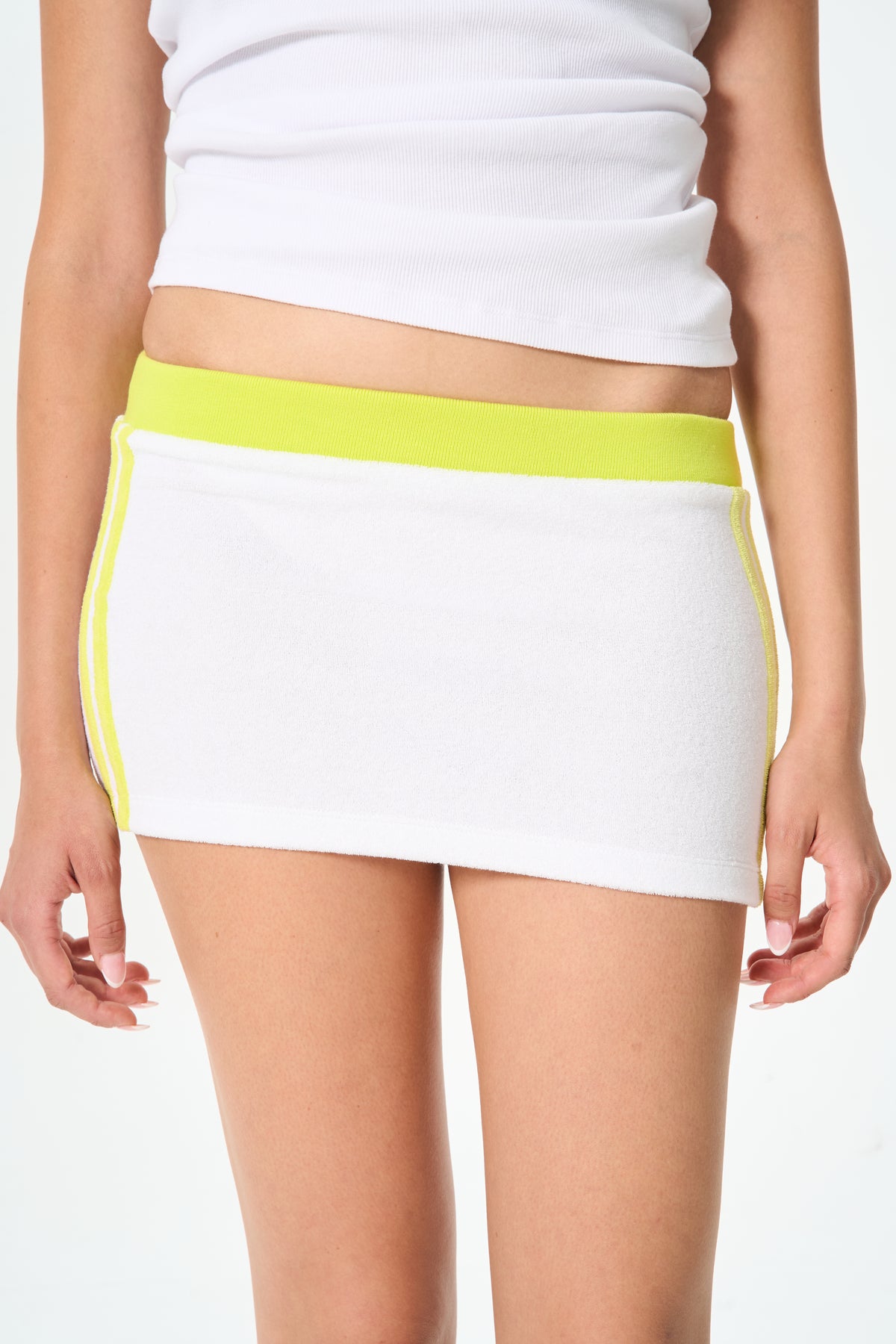 Neon Towel Mini Skirt