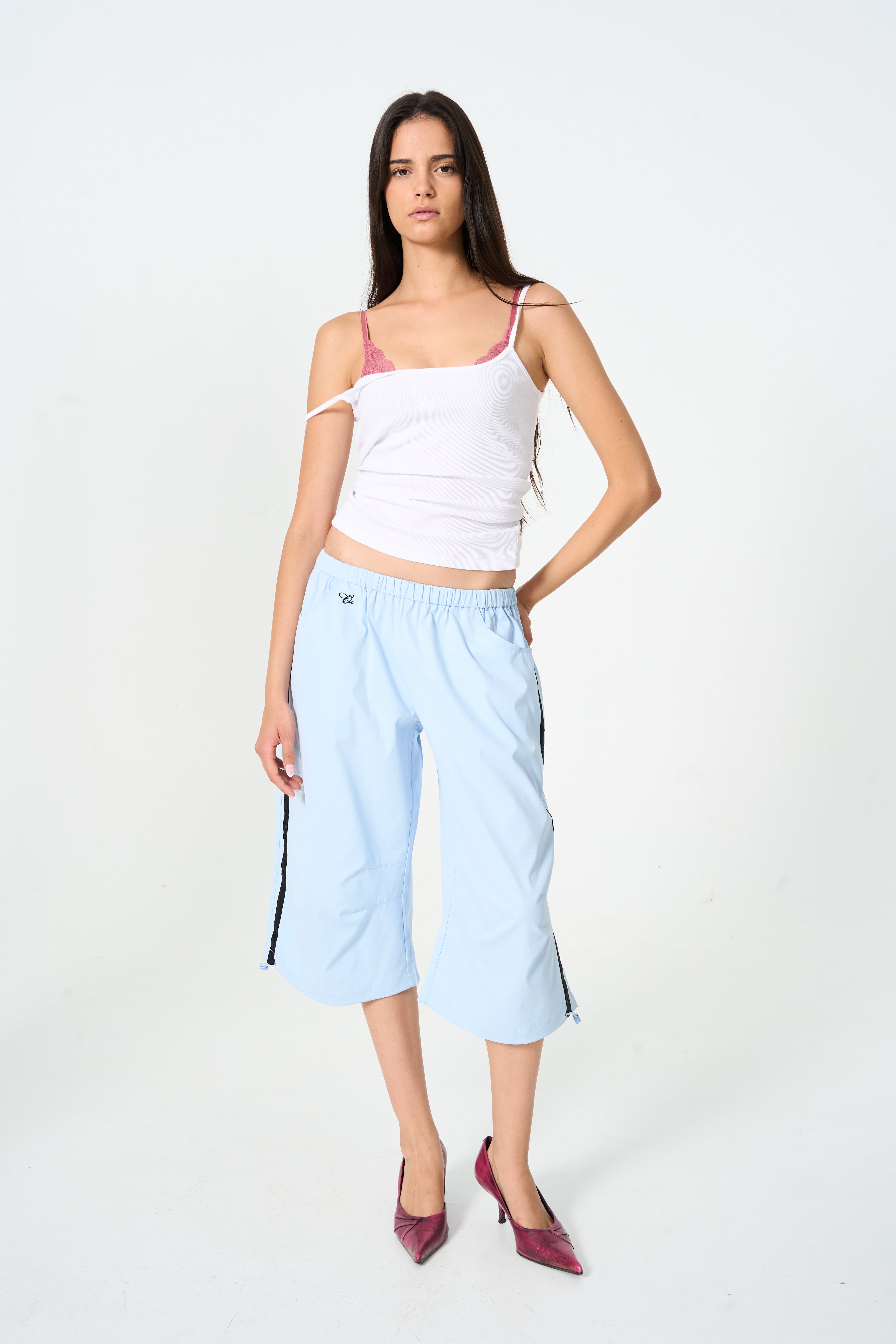Capri Cargo Pants Blue