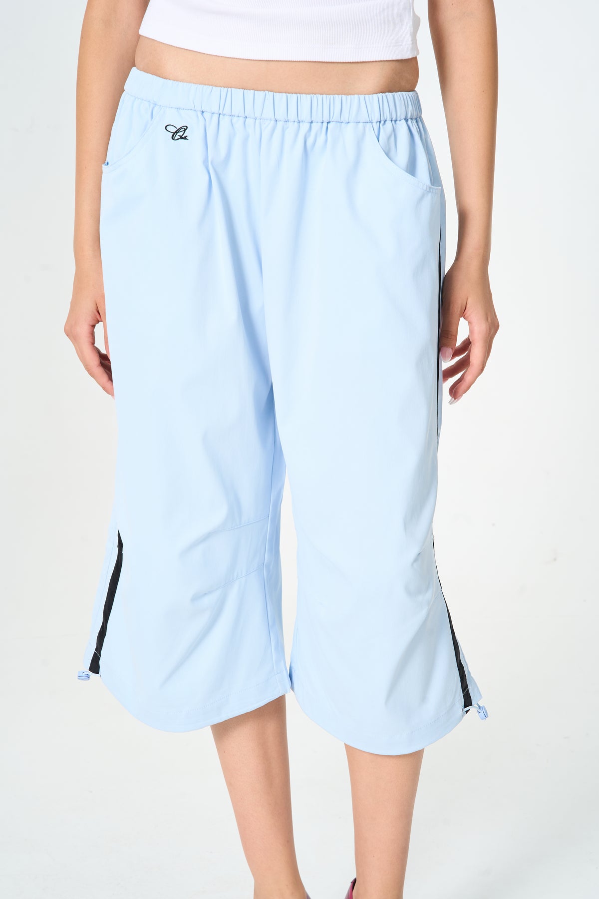 Capri Cargo Pants Blue