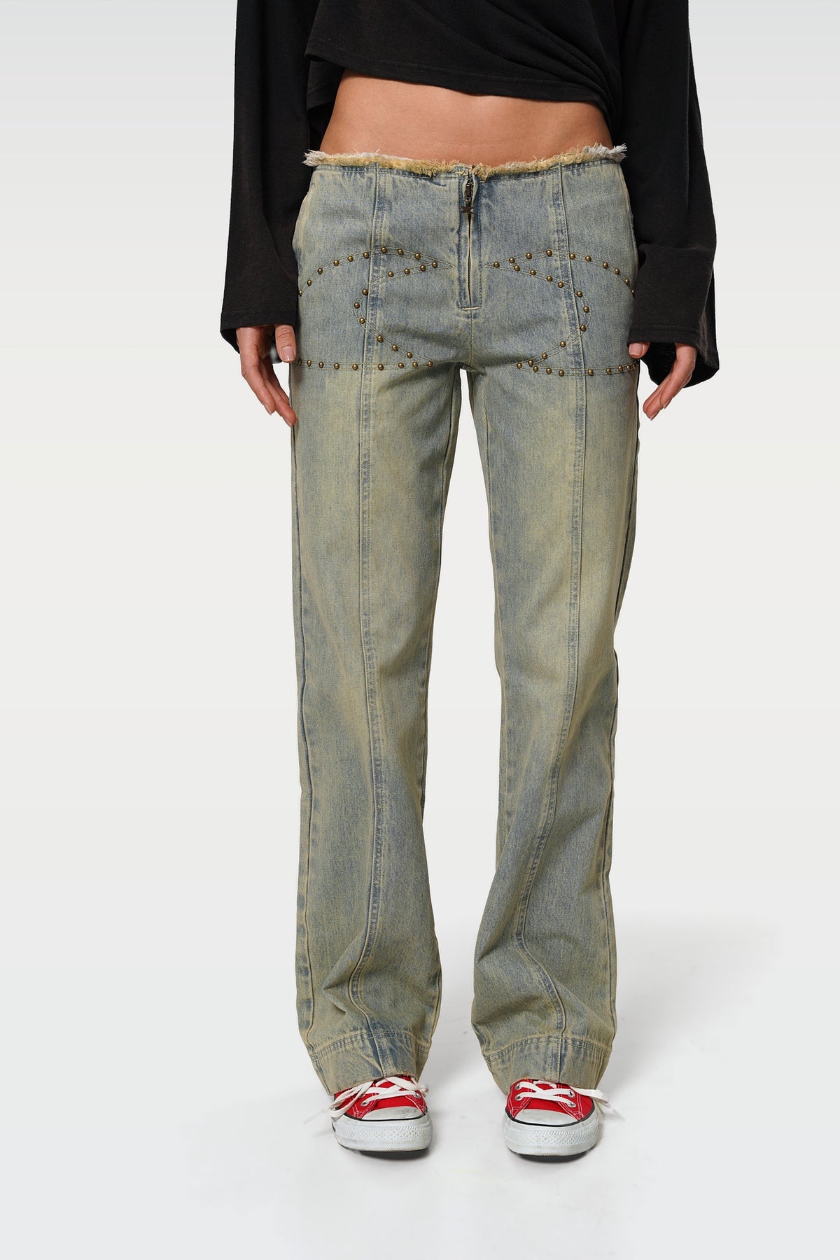 OM Studded Jeans