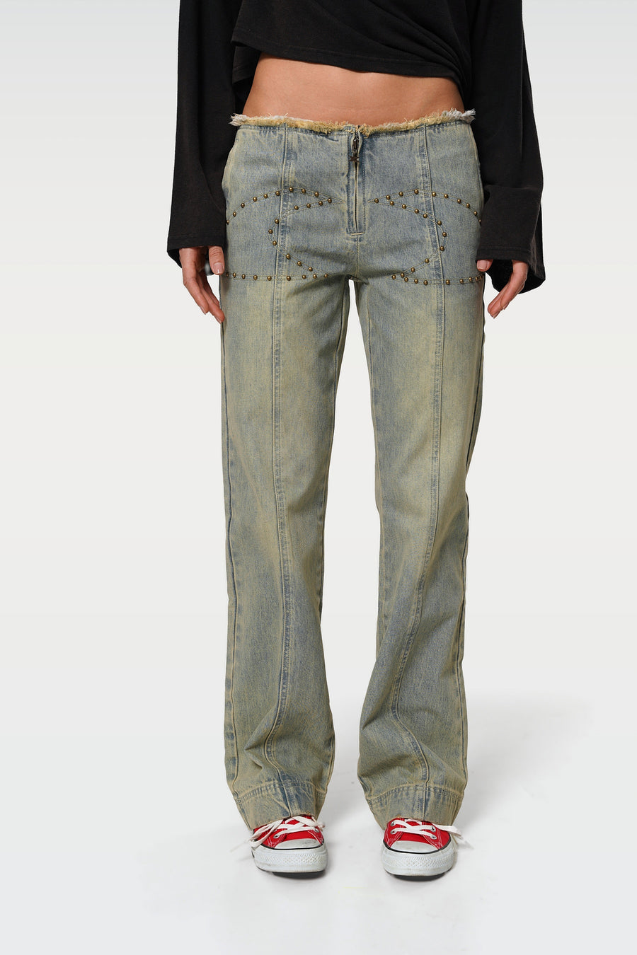 OM Studded Jeans