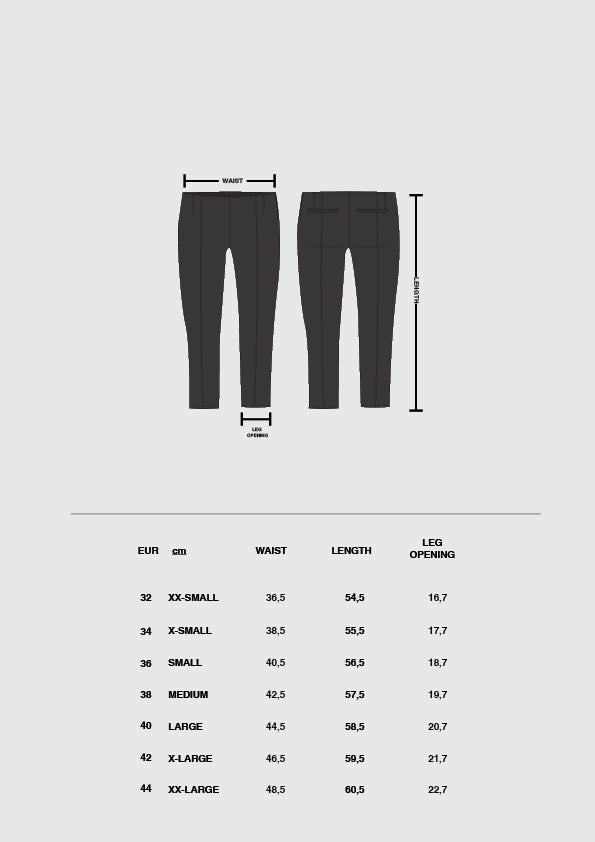 Size & fit guide: EVERYDAY CAPRI