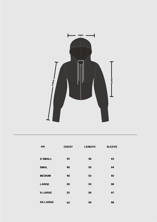 Size & fit guide: FOUR STRINGS ZIPPER