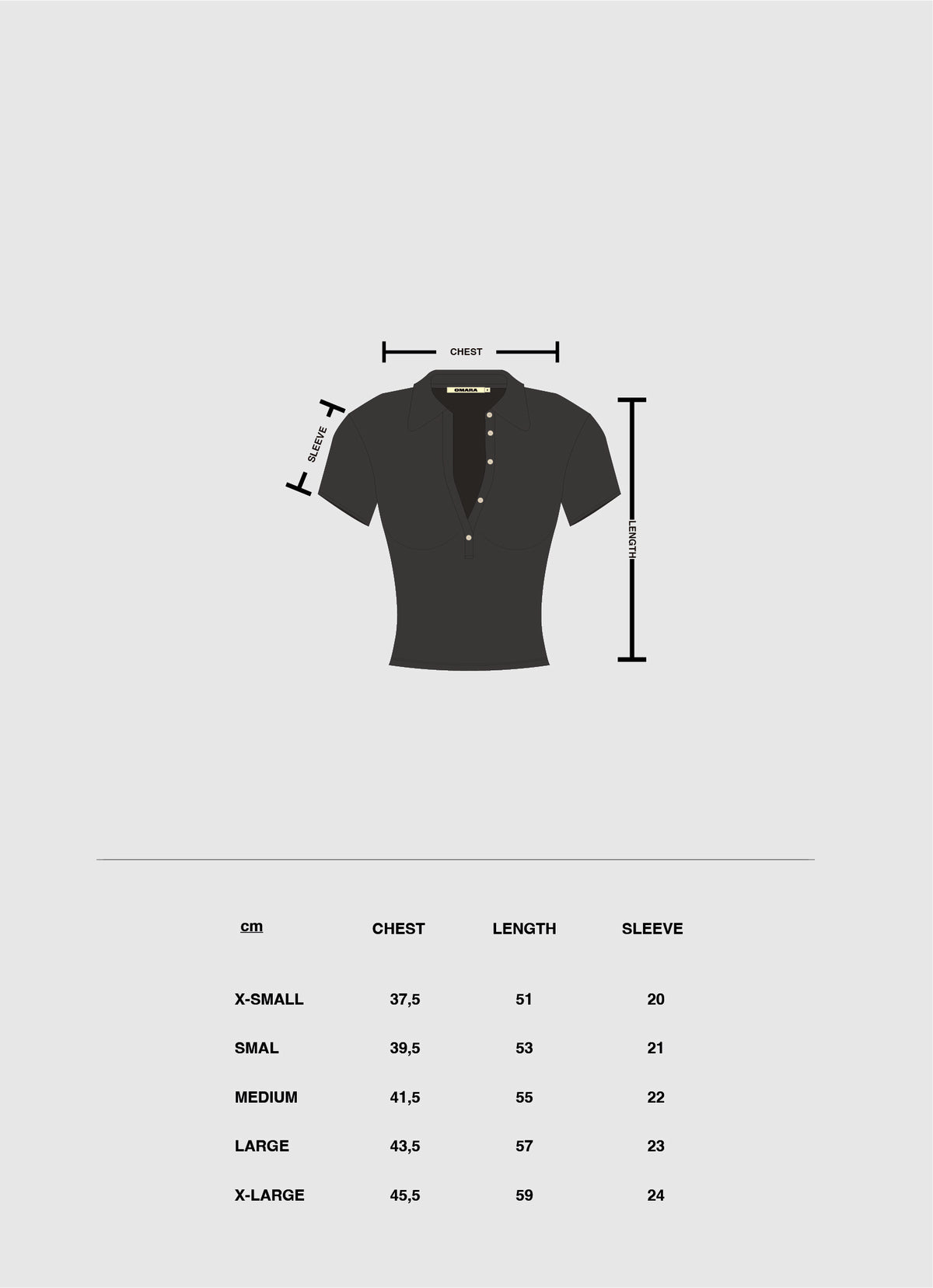 Size & fit guide: Fitted Red Polo