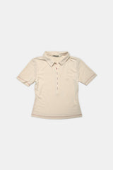 Fitted Ecru Polo
