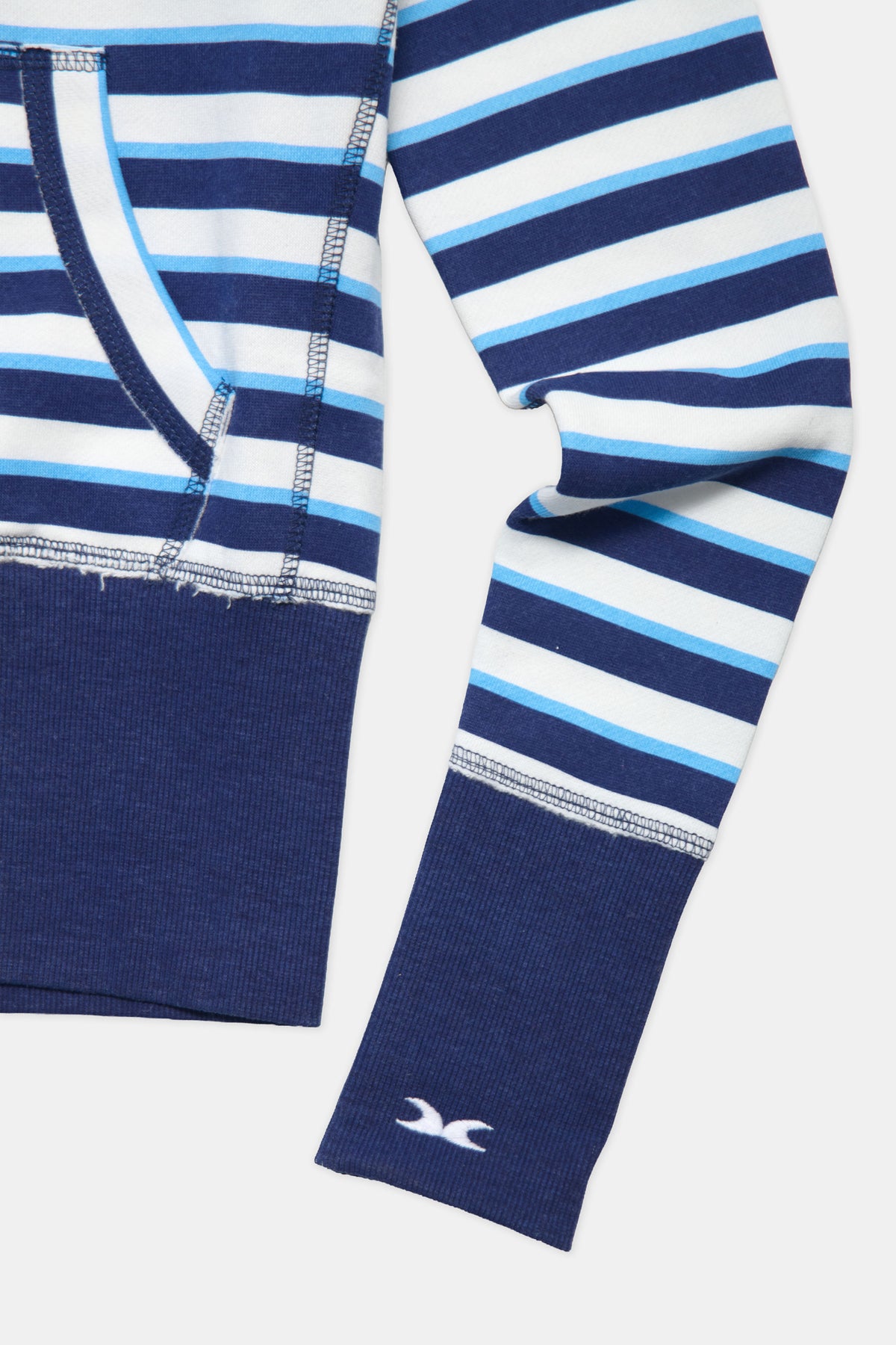 Essential Blue Striped Hoodie