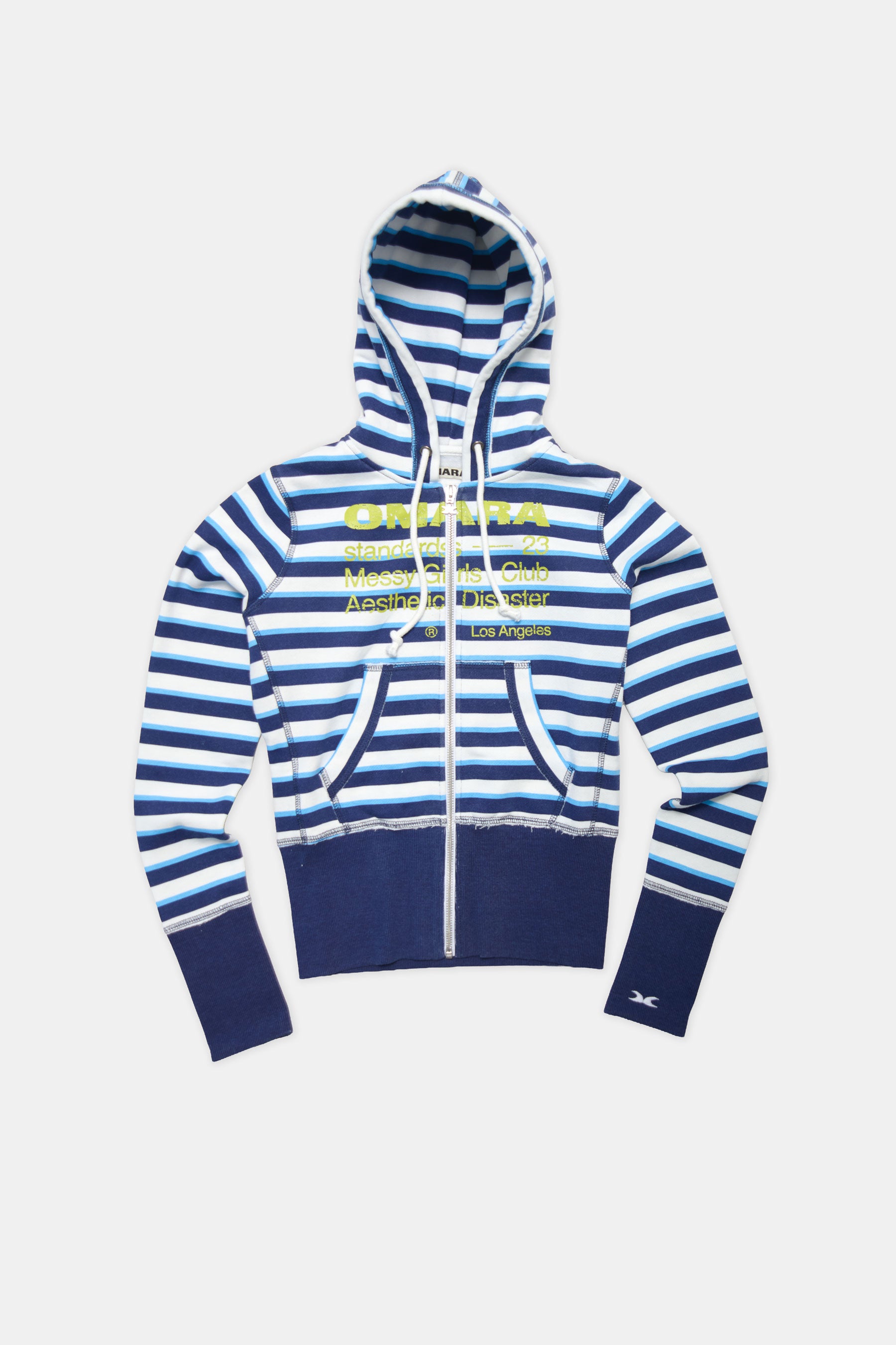 Essential Blue Striped Hoodie