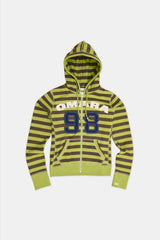 Essential Green Striped Hoodie
