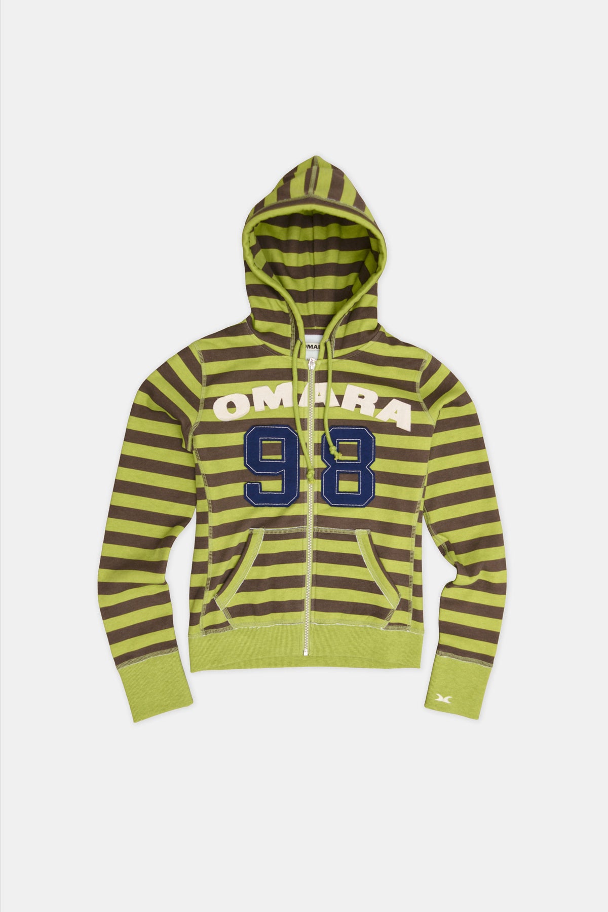 Essential Green Striped Hoodie