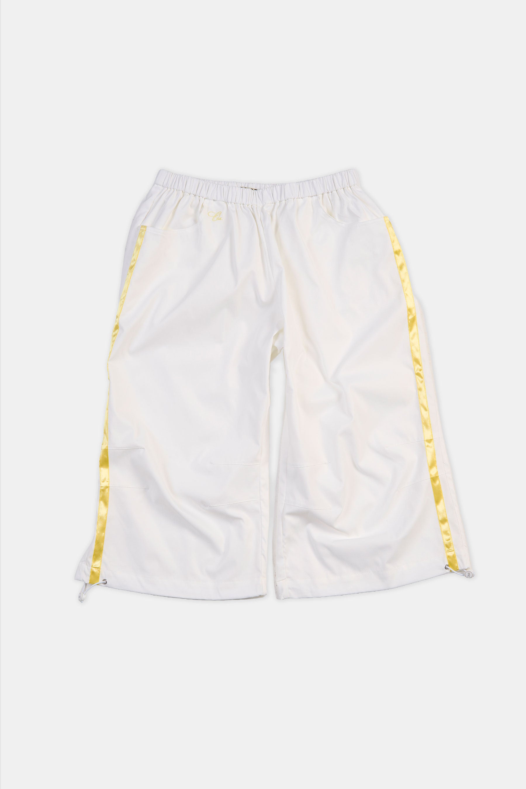 Capri Cargo Pants White